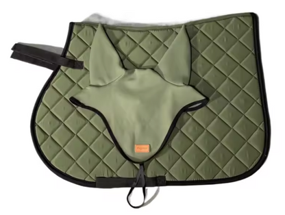 Tapis de selle et Bonnet Cheval Pegasus – Set Équestre Absorbant & Respirant
